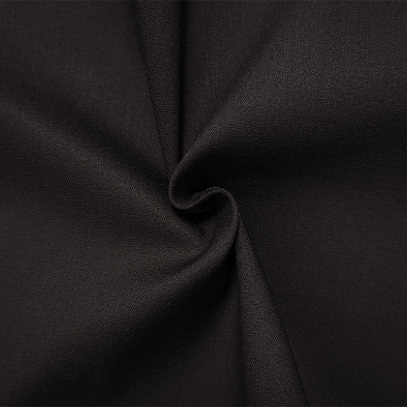 Black 6.5 oz. Cotton Blend Stretch Twill Woven Denim Fabric