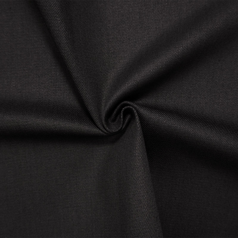 Black 10.5 oz Cotton Blend Stretch Twill Woven Fabric