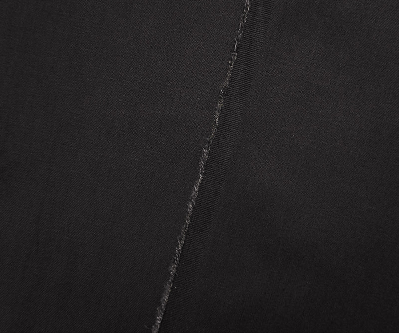 Black 10.5 oz Cotton Blend Stretch Twill Woven Fabric