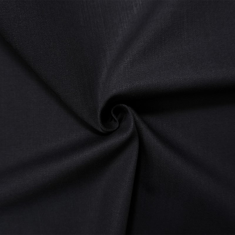 Black 12 oz. Cotton Blend Stretch Denim Twill Woven Fabric