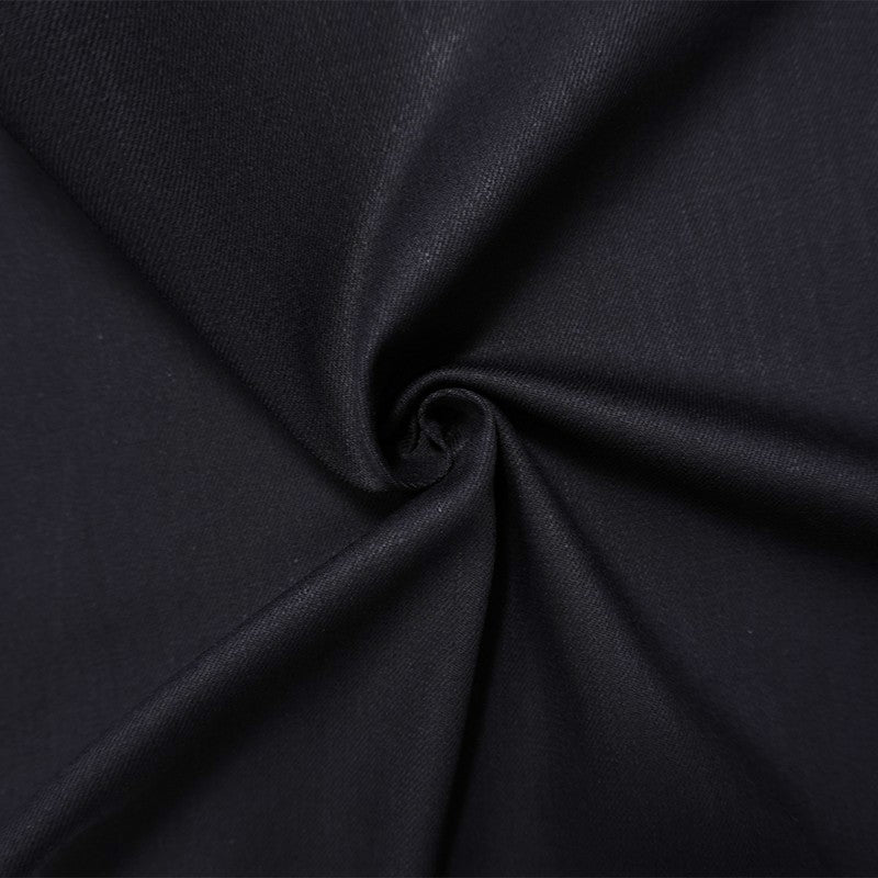 Night Black 10 oz. Cotton Blend Stretch Twill Woven Denim Fabric