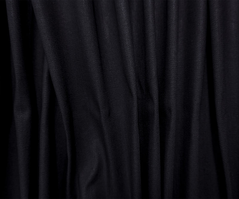 Night Black 9 oz. Cotton Blend Stretch Twill Woven Denim Fabric