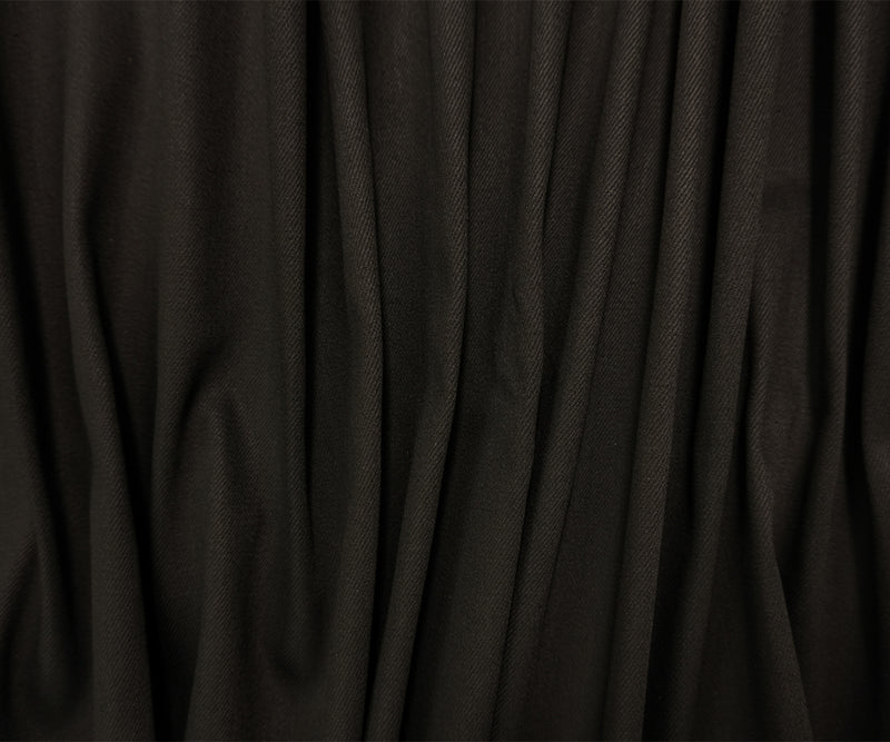 Matte Black 10.5 oz Cotton Blend Denim Twill Woven Fabric