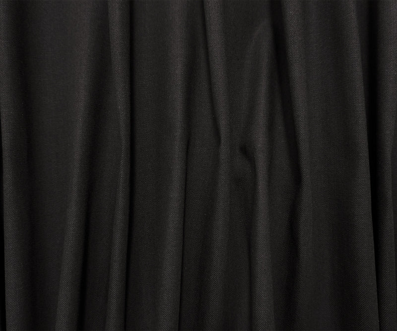 Black 10.5 oz Cotton Blend Denim Twill Woven Fabric