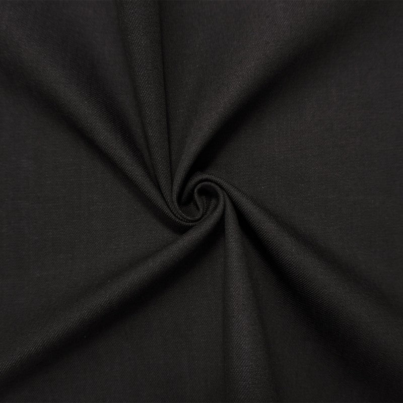 Black 10.5 oz Cotton Blend Denim Twill Woven Fabric