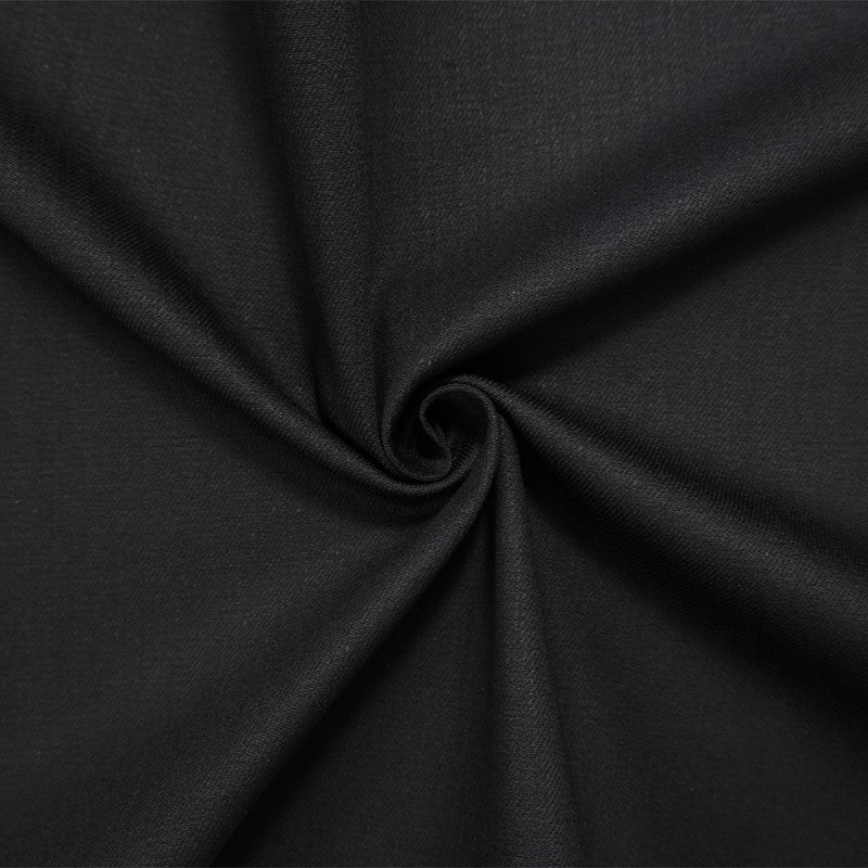 Night Black 9 oz. Cotton Blend Stretch Twill Denim Woven Fabric