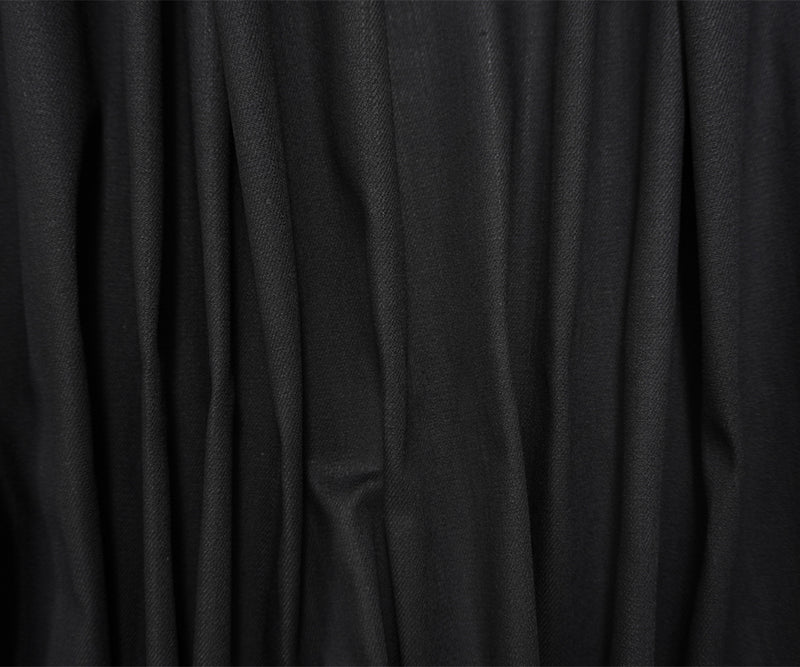 Night Black 9 oz. Cotton Blend Stretch Twill Denim Woven Fabric