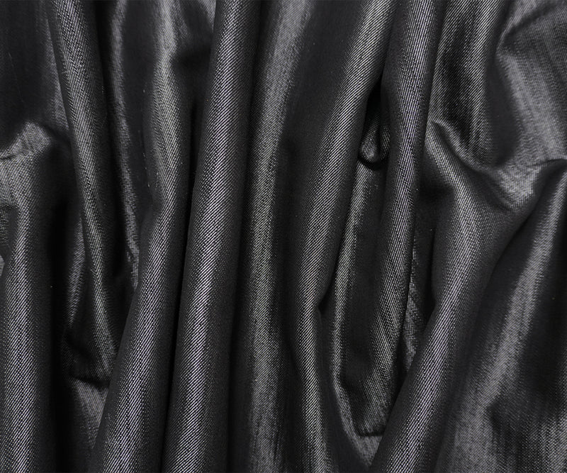 Black 9.5 oz. Berto Cotton Blend Denim Twill Woven Fabric