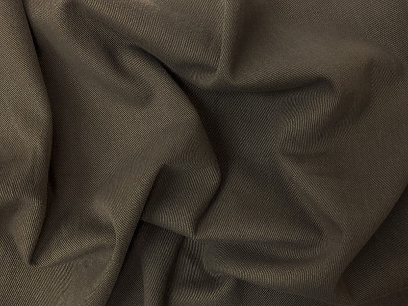 Dark Brown 11 oz. Cotton Brushed Face Bull Denim Woven Fabric