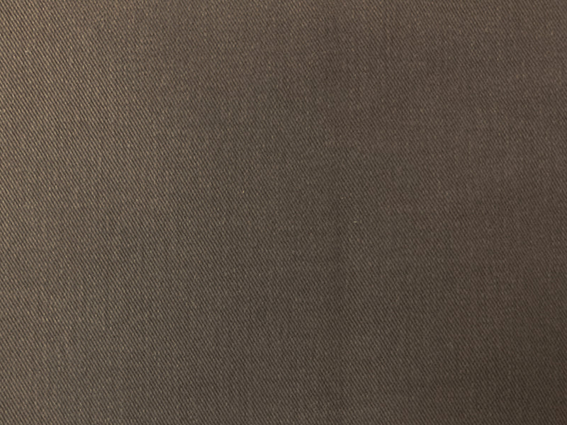 Brown 10 oz. Cotton Brushed Face Bull Denim Woven Fabric