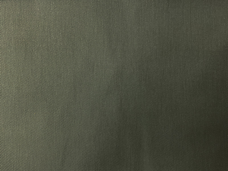 Green 11 oz. Cotton Brushed Face Bull Denim Woven Fabric