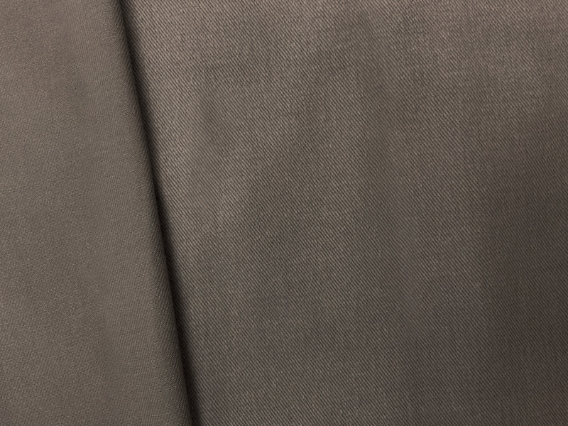 Taupe Gray 11 oz. Cotton Brushed Face Bull Denim Woven Fabric