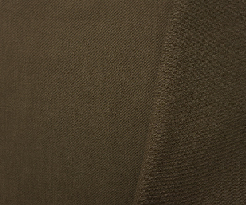Deep Brown 11 oz. Cotton Brushed Face Bull Denim Woven Fabric
