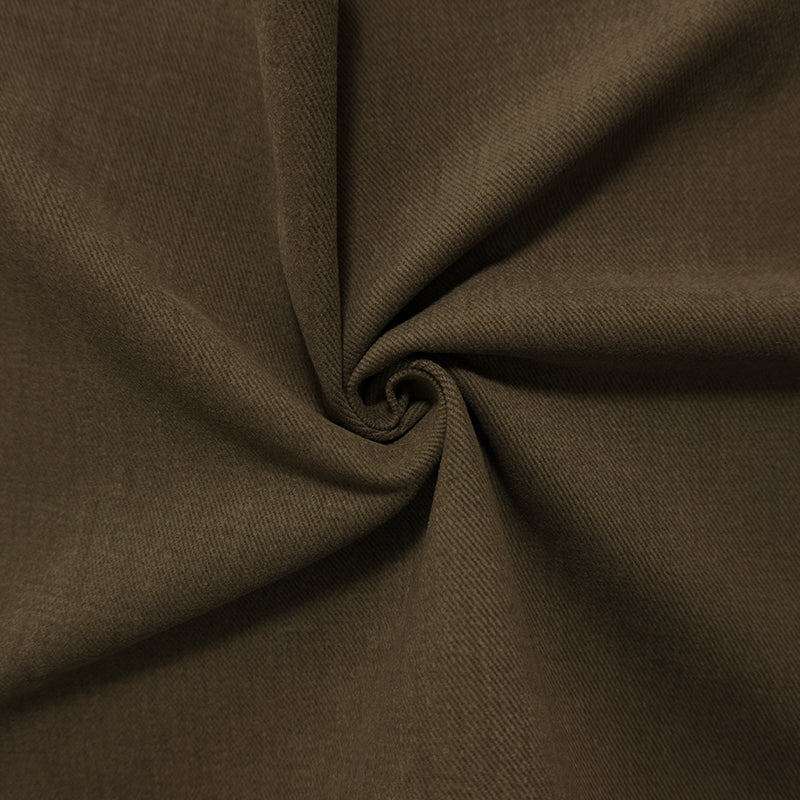 Deep Brown 11 oz. Cotton Brushed Face Bull Denim Woven Fabric