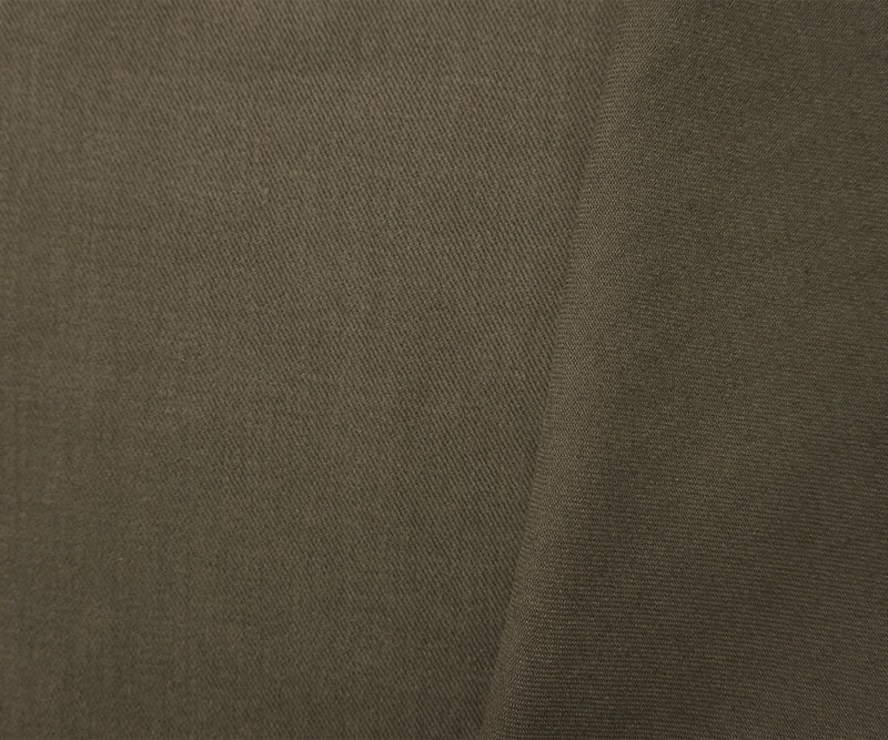 Army Green 11 oz. Cotton Brushed Face Twill Denim Woven Fabric