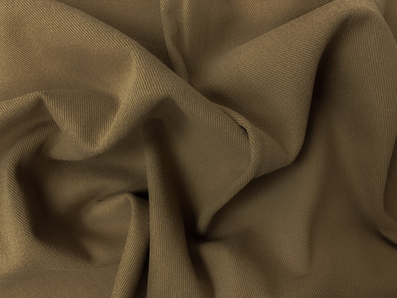Brown 11 oz. Cotton Brushed Face Bull Denim Woven Fabric