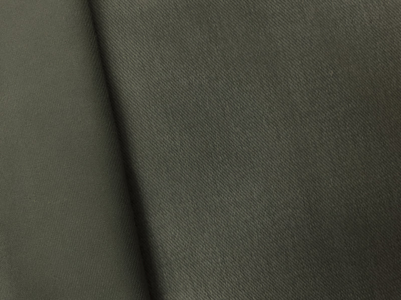 Deep Green 11 oz. Cotton Brushed Face Bull Denim Woven Fabric