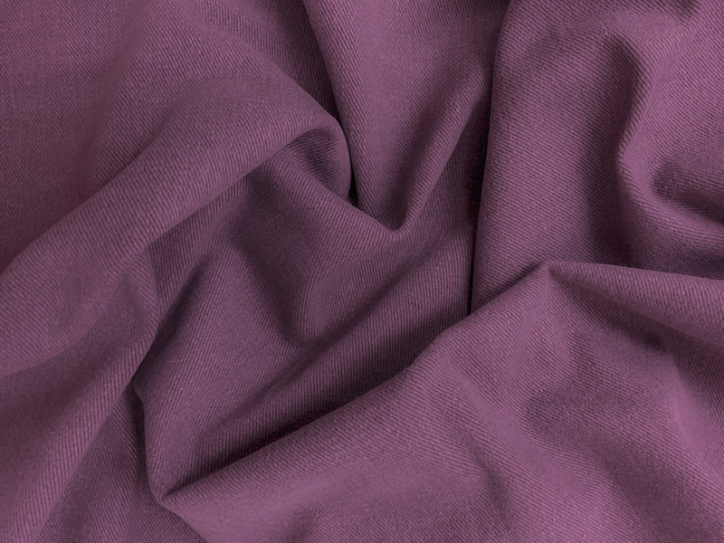 Purple 10 oz. Cotton Brushed Face Bull Denim Woven Fabric