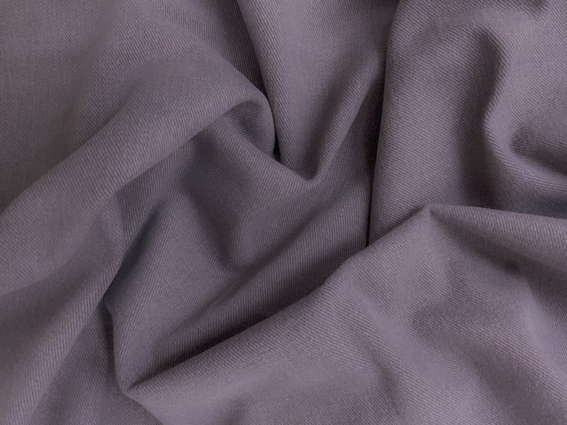 Mauve Purple 10 oz. Cotton Brushed Front Twill Denim Woven Fabric