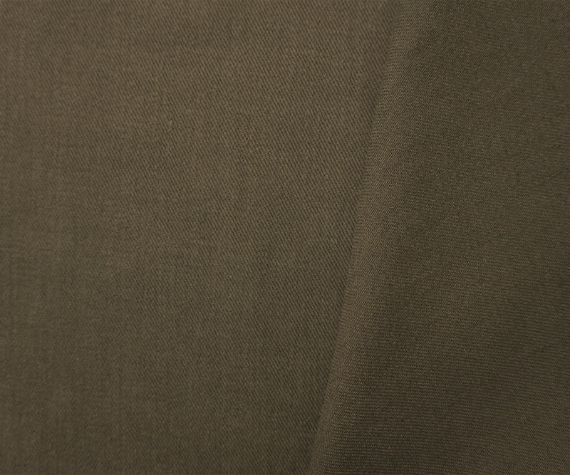 Dark Green 11 oz. Cotton Brushed Face Bull Denim Woven Fabric