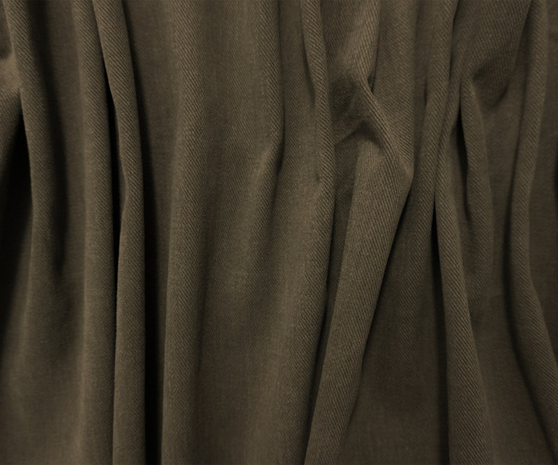 Dark Green 11 oz. Cotton Brushed Face Bull Denim Woven Fabric