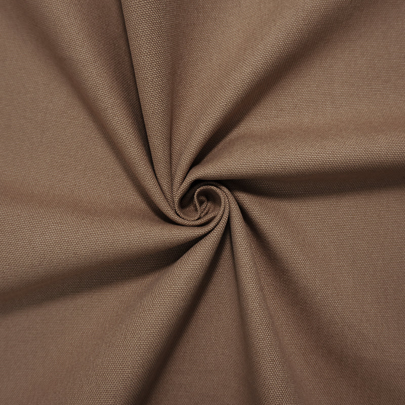 Cream Brown Cotton Solid Canvas Woven Fabric