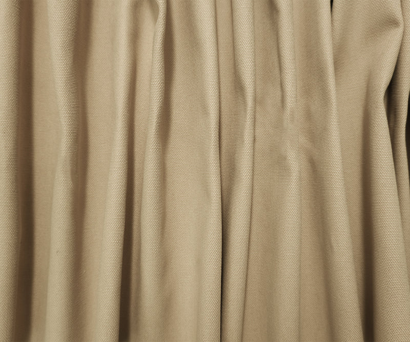 Beige Cotton Solid Canvas Woven Fabric