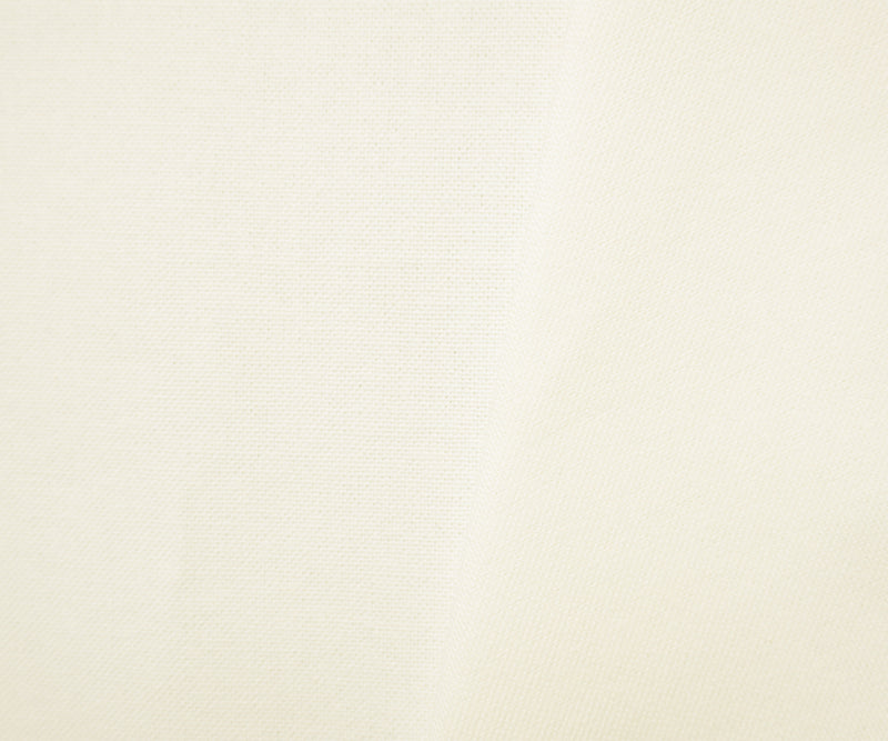 White Cotton Solid Canvas Woven Fabric