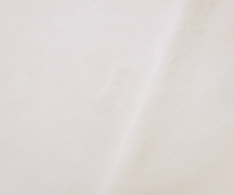 White Cotton Solid Canvas Woven Fabric