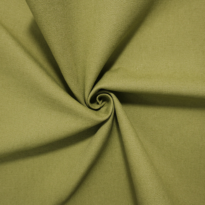 Green Cotton Solid Canvas Woven Fabric