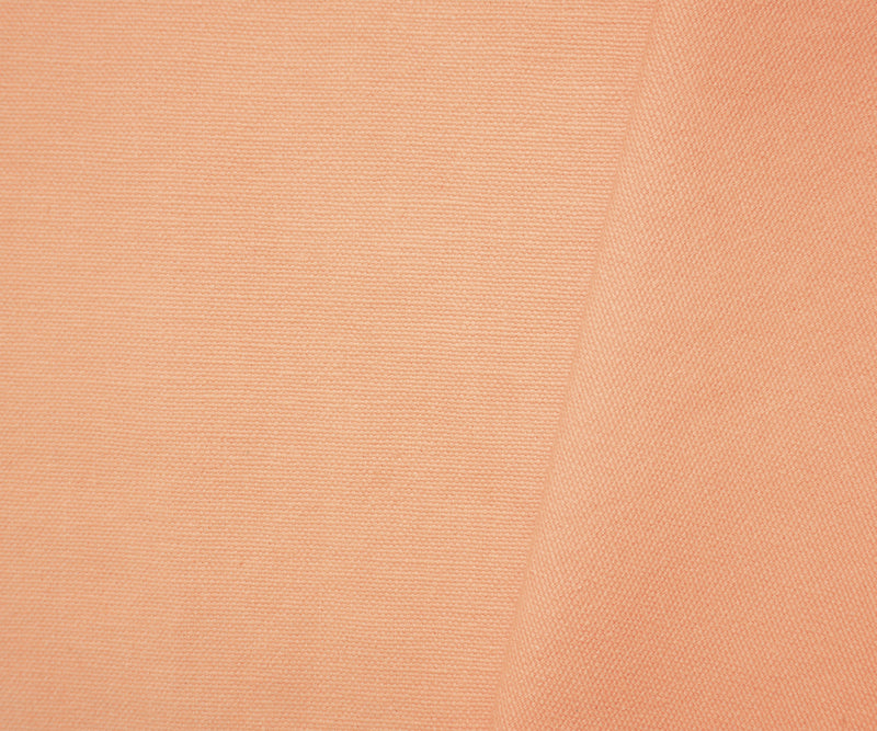 Light Orange Cotton Solid Canvas Woven Fabric