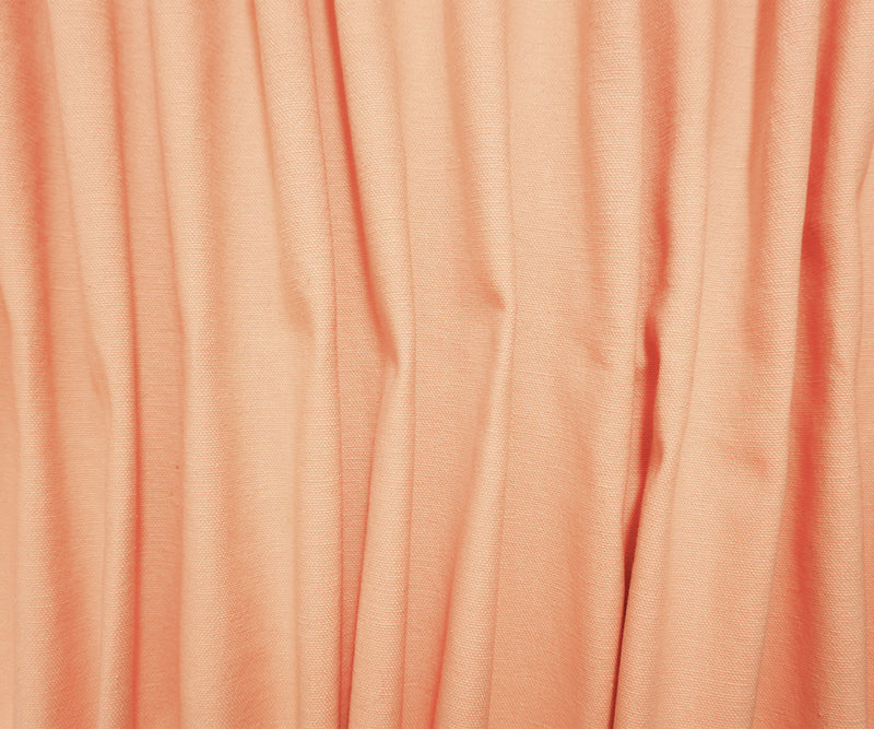 Light Orange Cotton Solid Canvas Woven Fabric