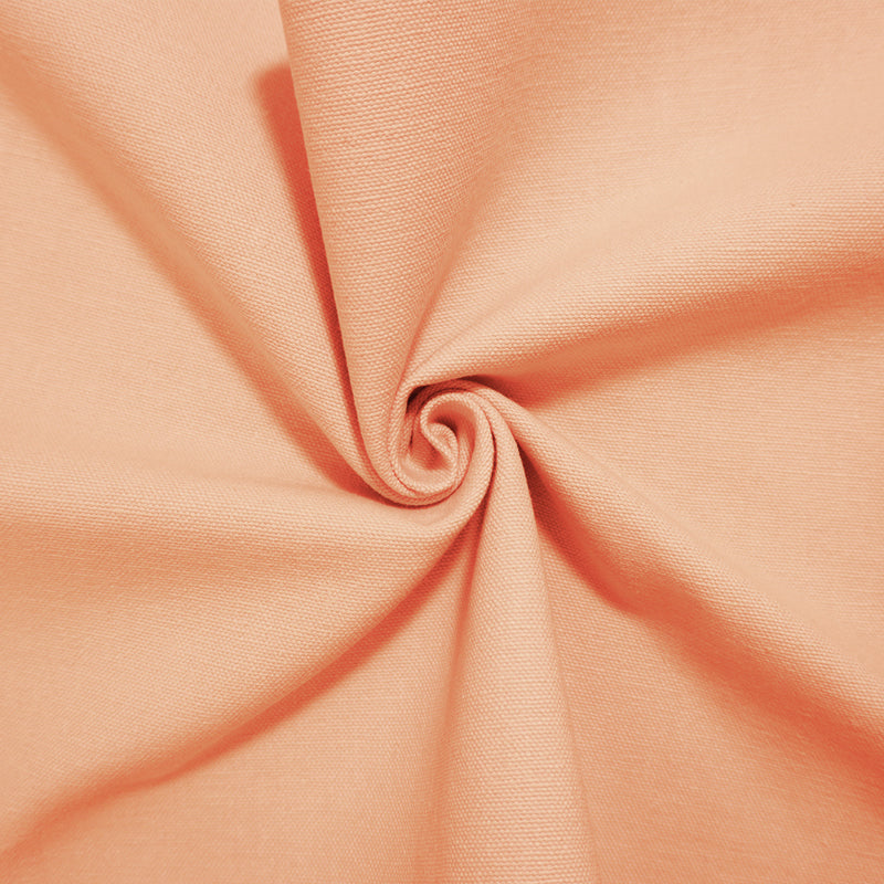 Light Orange Cotton Solid Canvas Woven Fabric