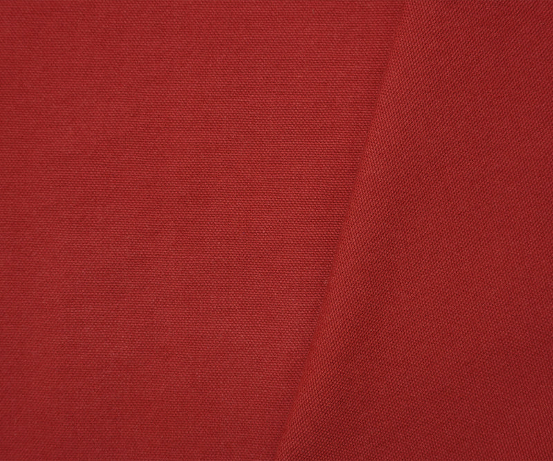 Red Cotton Solid Canvas Woven Fabric