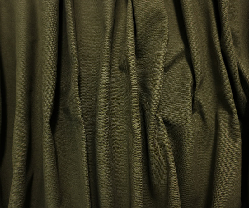 Deep Green Cotton Solid Canvas Woven Fabric