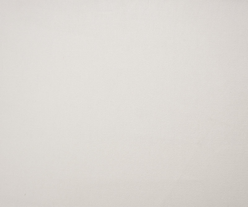 White Cotton Solid Twill Denim Woven Fabric