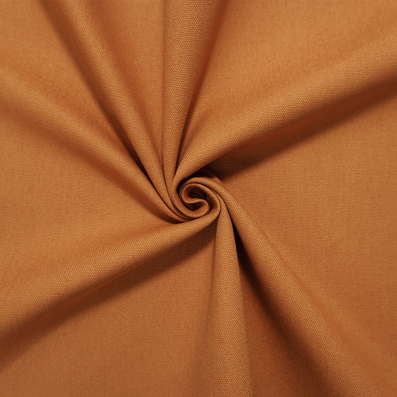 Orange Cotton Solid Canvas Woven Fabric