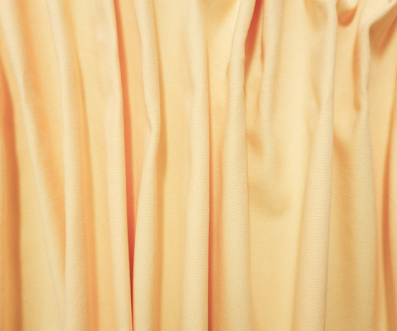 Light Yellow Cotton Solid Canvas Woven Fabric