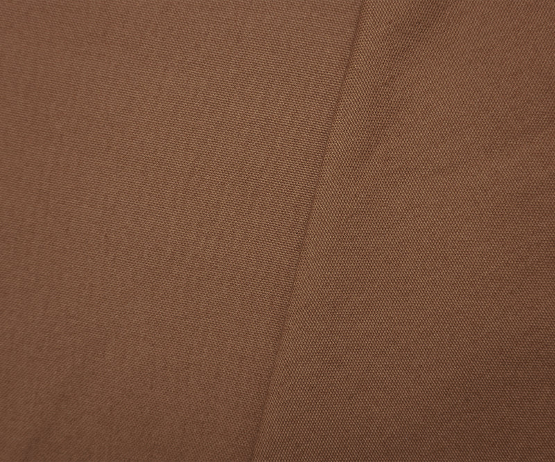 Brown Cotton Solid Canvas Woven Fabric
