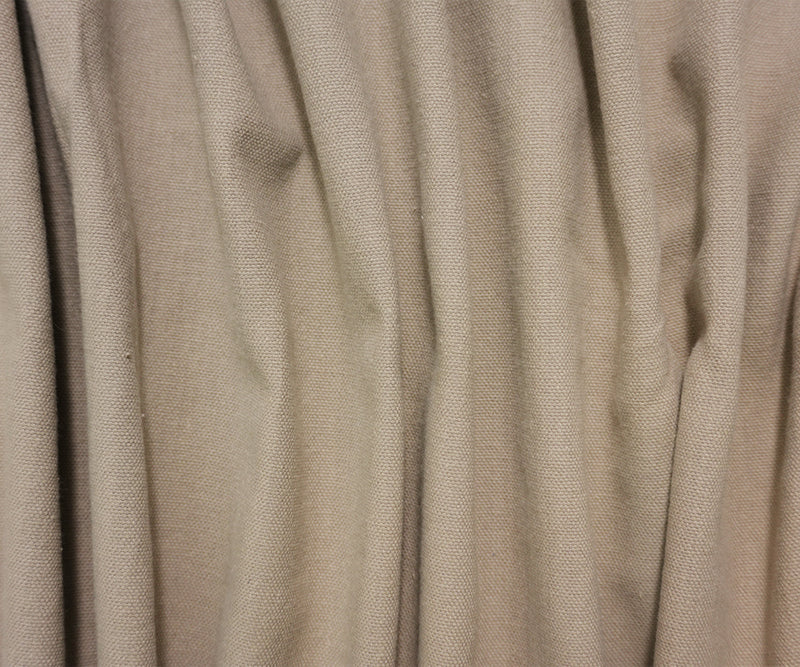 Gray Cotton Solid Washed Canvas Woven Fabric
