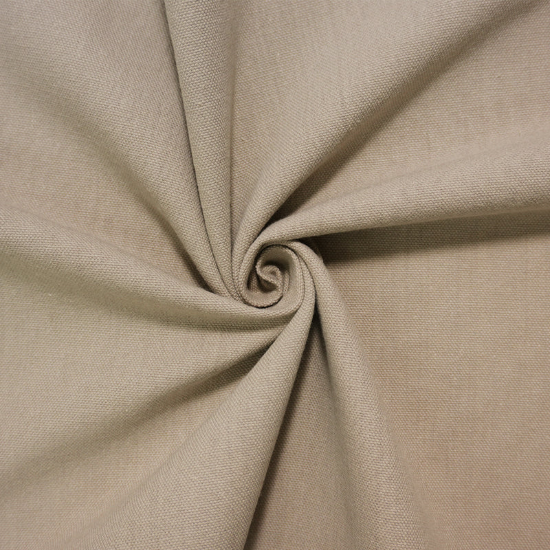 Gray Cotton Solid Washed Canvas Woven Fabric