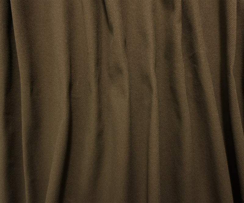 Dark Brown 12 oz. Cotton Solid Bull Denim Woven Fabric