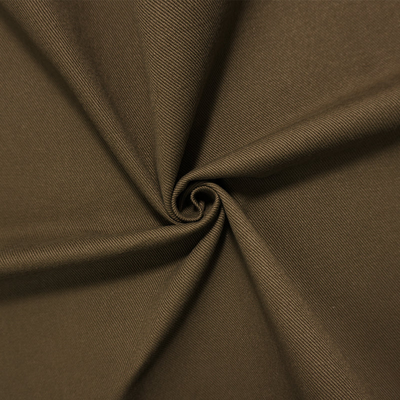 Dark Brown 12 oz. Cotton Solid Bull Denim Woven Fabric