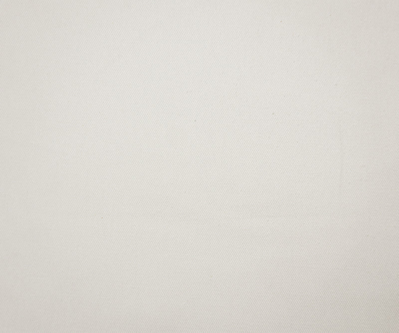 White 11 oz. Cotton Solid Bull Denim Woven Fabric