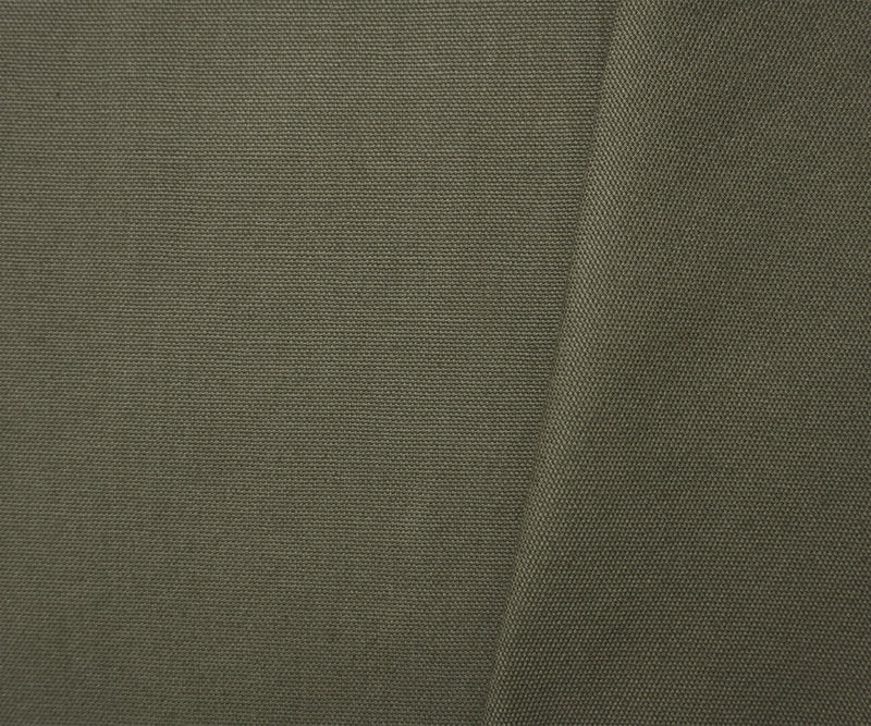 Military Green Cotton Solid Canvas Woven Fabric