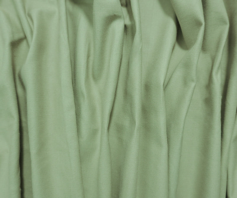 Pastel Green 5 oz. Cotton Solid Brushed Face Twill Denim Fabric