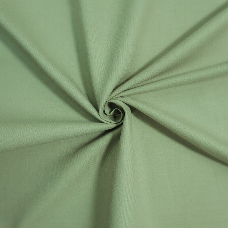 Pastel Green 5 oz. Cotton Solid Brushed Face Twill Denim Fabric