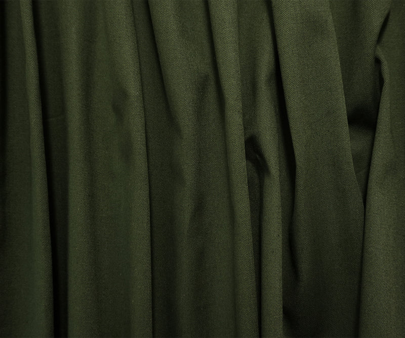 Deep Green 8 oz. Cotton Solid Twill Denim Woven Fabric