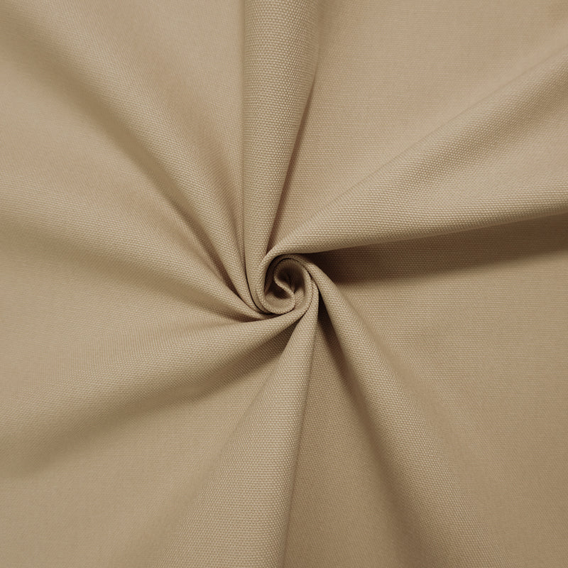 Beige Cotton Solid Canvas Woven Fabric