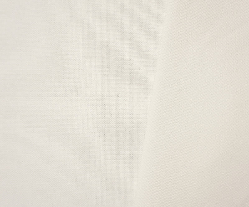 White Cotton Solid Canvas Woven Fabric